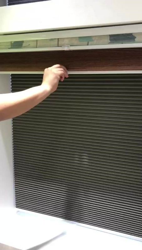 سفلية مفتوحة قابلة للطي من الورق اللاسلكي ستائر ستائر مطوية ستائر مؤقتة