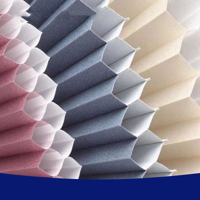 سفلية مفتوحة قابلة للطي من الورق اللاسلكي ستائر ستائر مطوية ستائر مؤقتة