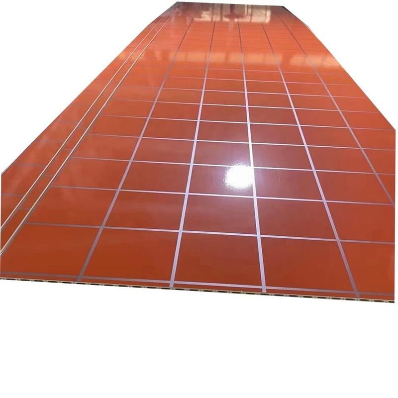 أزهار ملونة شريط ضوء الصخرة الخضراء Pvc Spc لوحة الحائط مقاومة للماء الزخرفة للداخلية SPC