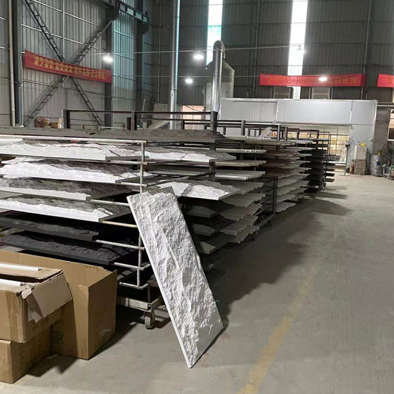 الحجر الاصطناعي لوحة الحائط Pu لوحة الصخر Pu لوحة الصخر الزائفة الفنير الحجر الطبيعي للثقافة للحائط الخارجي