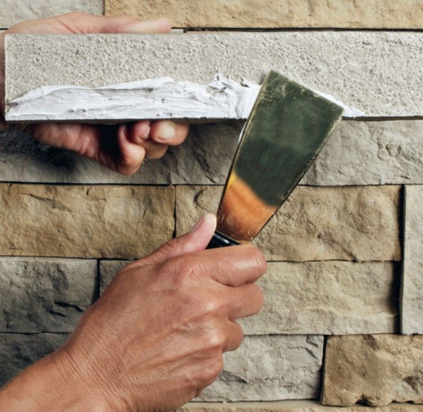 الحجر الاصطناعي لوحة الحائط Pu لوحة الصخر Pu لوحة الصخر الزائفة الفنير الحجر الطبيعي للثقافة للحائط الخارجي