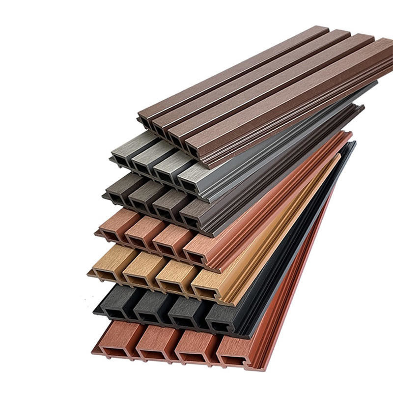 مبيعات مباشرة من المصنع عالية الجودة لوحة الحائط الخارجي المقاوم للماء المضادة للطفرة Wpc تغطية الحائط للزخرفة الخارجية