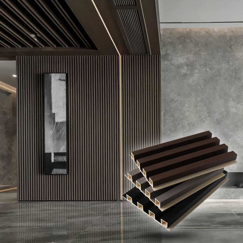 مصنع بيع بالجملة الخشب البيئي ألواح الحائط WPC PVC البلاستيكي ألواح الحائط حائط تلفزيون للداخلية الخارجية الألوان المخصصة