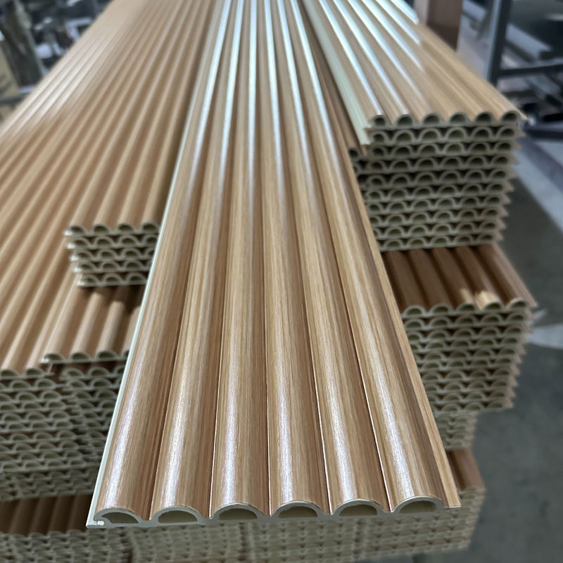 SONSILL UTO حبة خشبية PVC ديكور داخلي Wpc لوحة الحائط المزدوجة تغطية ديكور داخلي