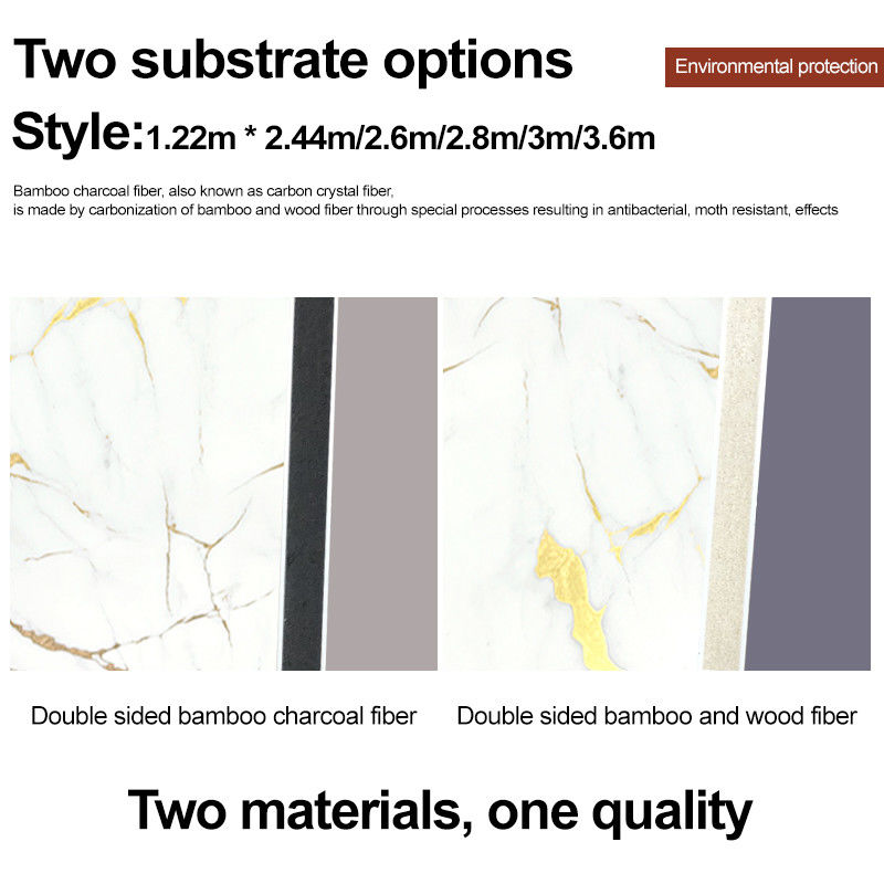 الخيزران الفحم الخشب الفنير المعدن لوحة الحائط الزخرفية الصفيحة الخيزران بطاقة المعدنية بيت