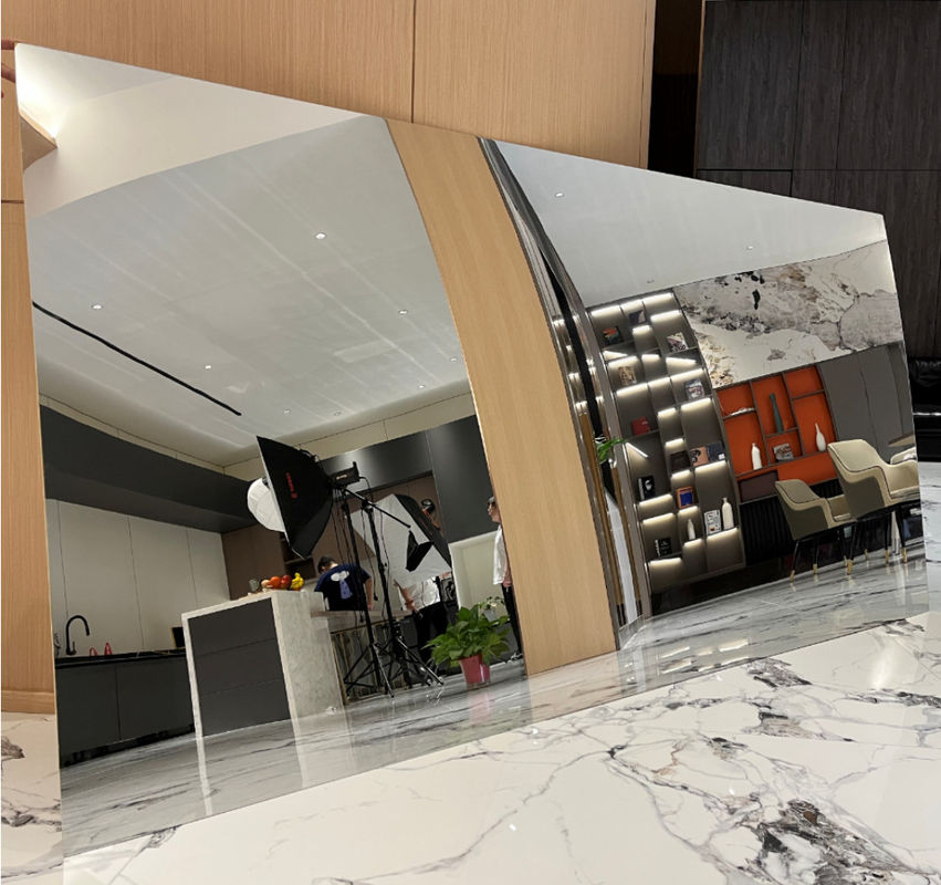 داخلية الخيزران الفحم الخشب الألياف الفنير المعدنية النسيج المرآة الصلبة ألواح الحائط PVC