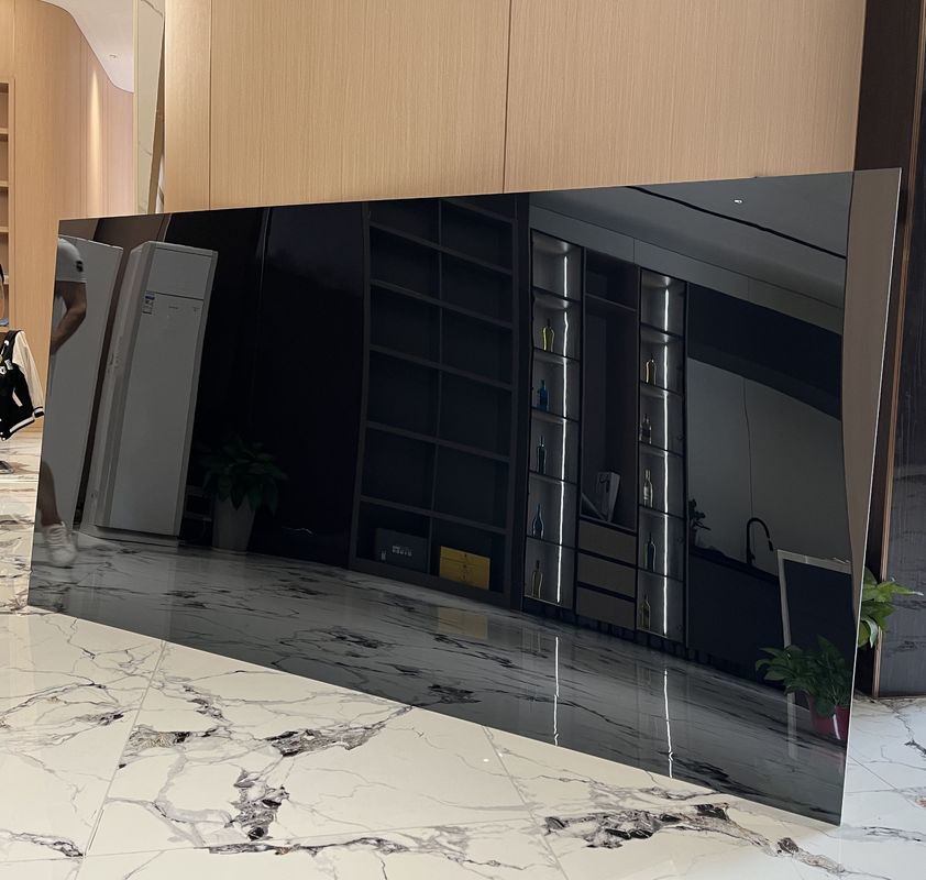 داخلية الخيزران الفحم الخشب الألياف الفنير المعدنية النسيج المرآة الصلبة ألواح الحائط PVC