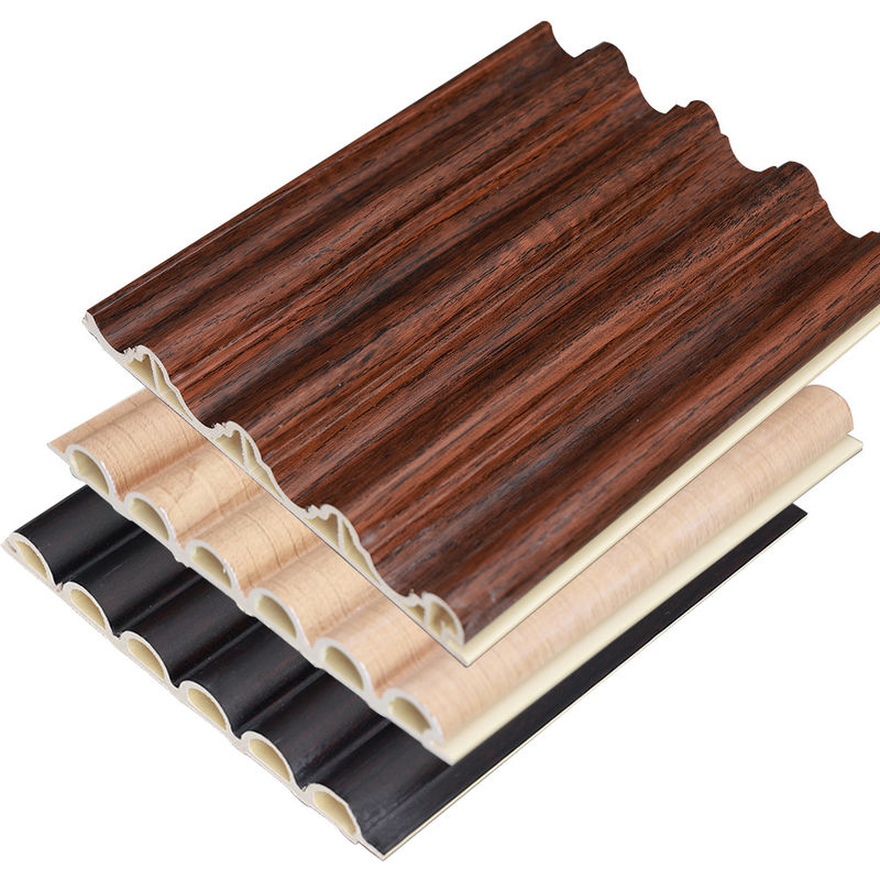 مصنع ديكور داخلي الخشب البلاستيك المركب غطاء Pvc تغطية الحائط المزدوج Wpc لوحة الحائط الداخلية