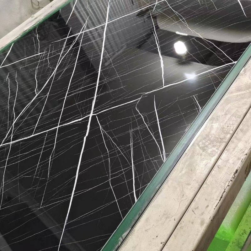 ألواح UV PVC المصفوفة 1220 * 2440mm الديكور الداخلي لوحة تغطية الجدران الرخامية