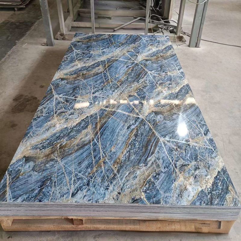 ضئيل الوزن UV PVC لوح الحائط الرخامية ورقة في 3mm أو 4mm سمك 3d