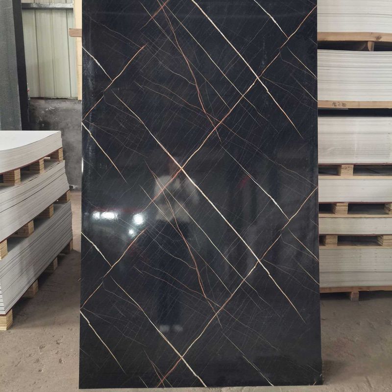 ضئيل الوزن UV PVC لوح الحائط الرخامية ورقة في 3mm أو 4mm سمك 3d