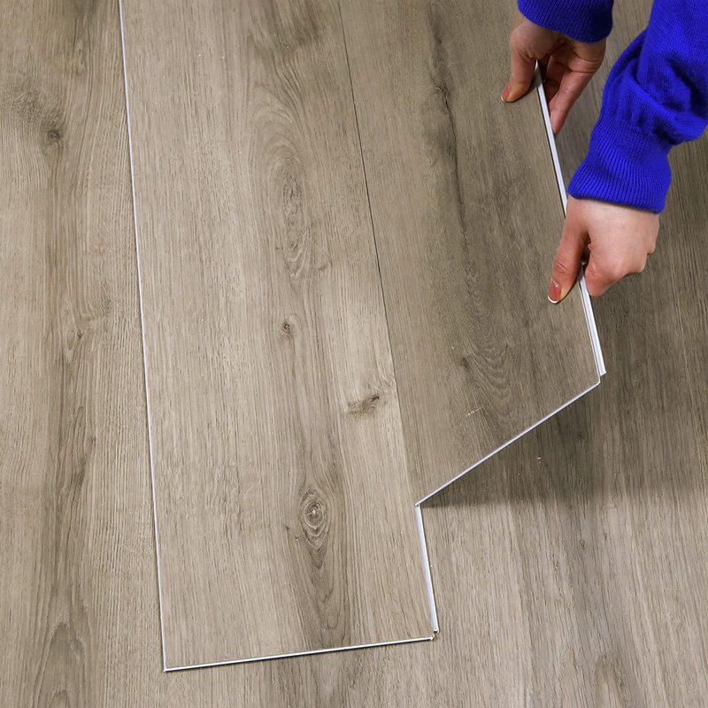 5 ملم مقاومة للماء متداخلة 4 ملم الفينيل المواد العذراء الرخام القاسية القلب الهجينة الأرضيات Spc انقر الأرضية