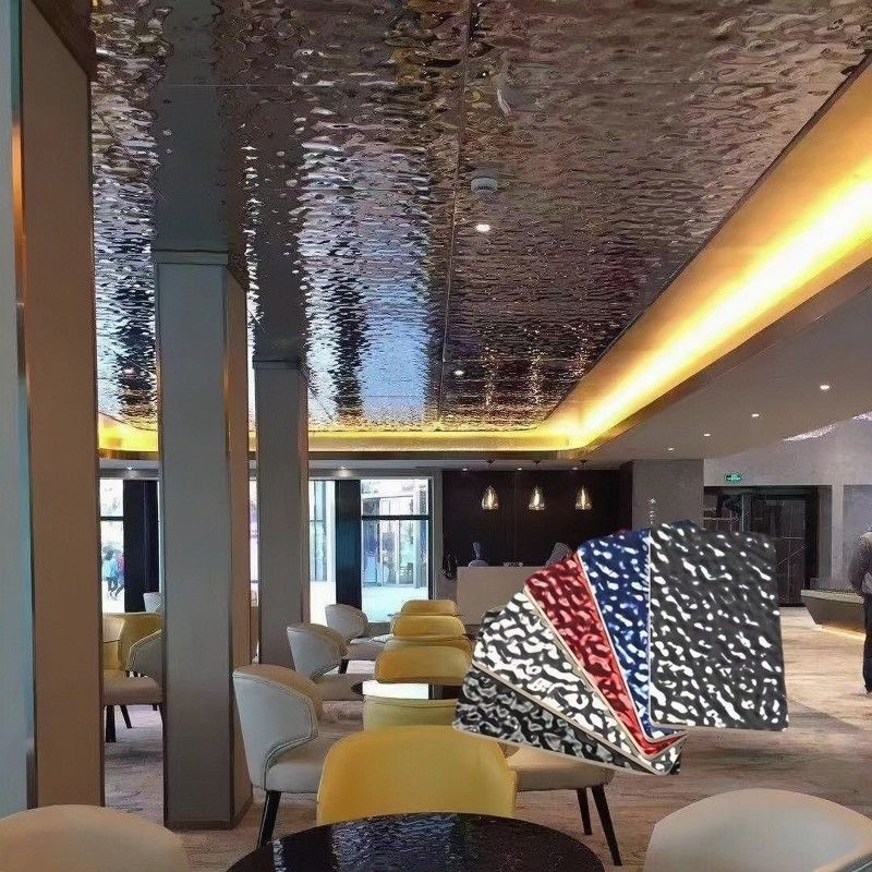 لوحة حائط PVC مع الداخل الماء الموجة الكربون تصميم بلور الخيزران الخشب الألياف الخيزران الفحم الالكتروني الصوتية المقاومة للحريق