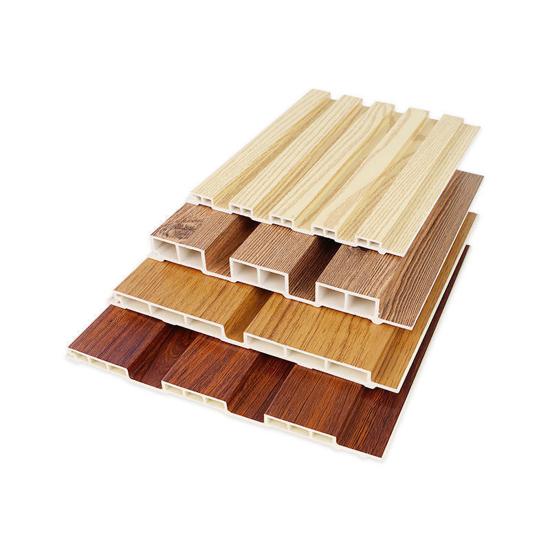 لوحة حائط خشبية WPC مركبة WPC البلاطات الجدارية الداخلية لوحة الحائط المزدوجة