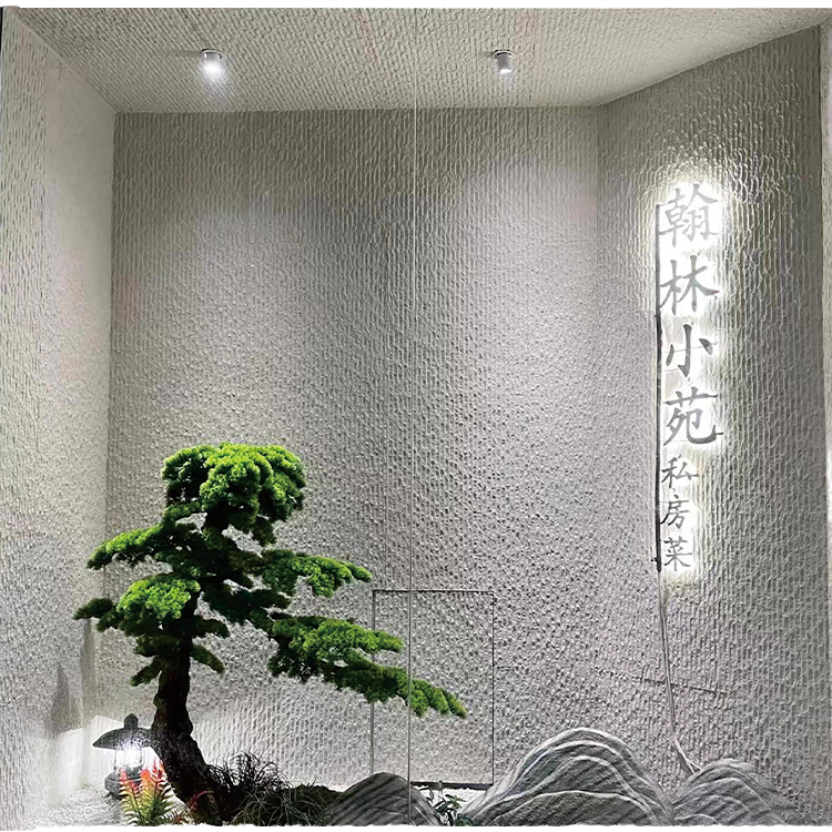 Modern 3D Waterproof Indoor Wall Panels Bendable 20*30 cm Travertine Artificial Veneer Tile Soft Flexible for Dining Hotel