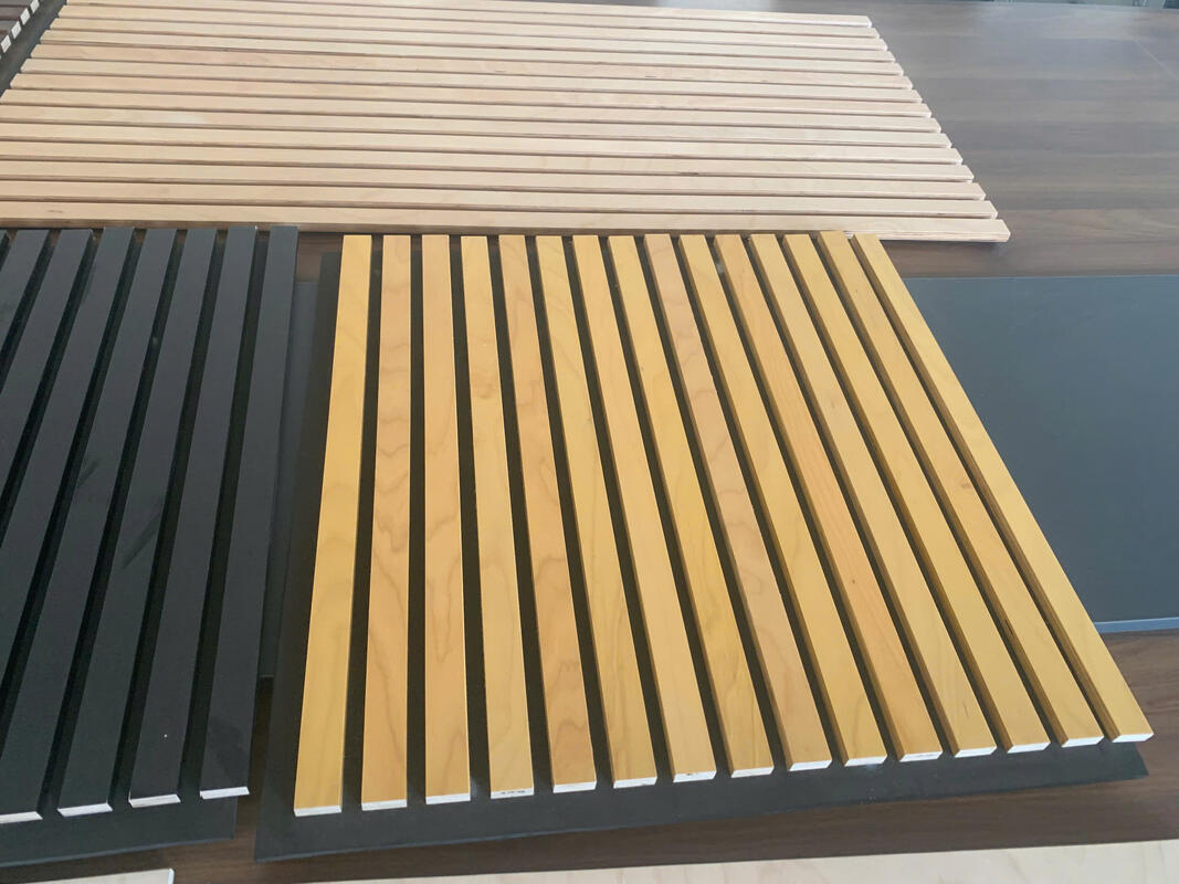 ألواح صوتية ألواح حائط ألواح بي تي إم دي إف ديكور حائط صوتي للأثاث ألواح حائط خشبية صوتية تصميم عصري مرن