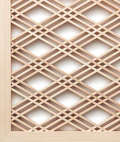 النمط الياباني التكنولوجيا العالية الشريحة الوردية الخشبية أو Kumiko للأثاث أو النافذة