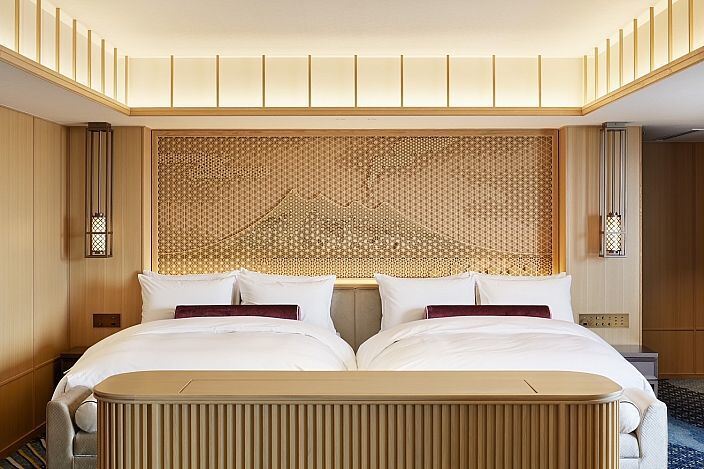 النمط الياباني التكنولوجيا العالية الشريحة الوردية الخشبية أو Kumiko للأثاث أو النافذة