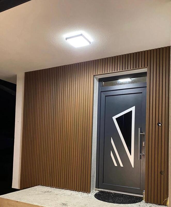 لوحة واجهة WPC حديثة، ألواح خارجية، ألواح جدارية خارجية، تكسية جدار WPC للفنادق