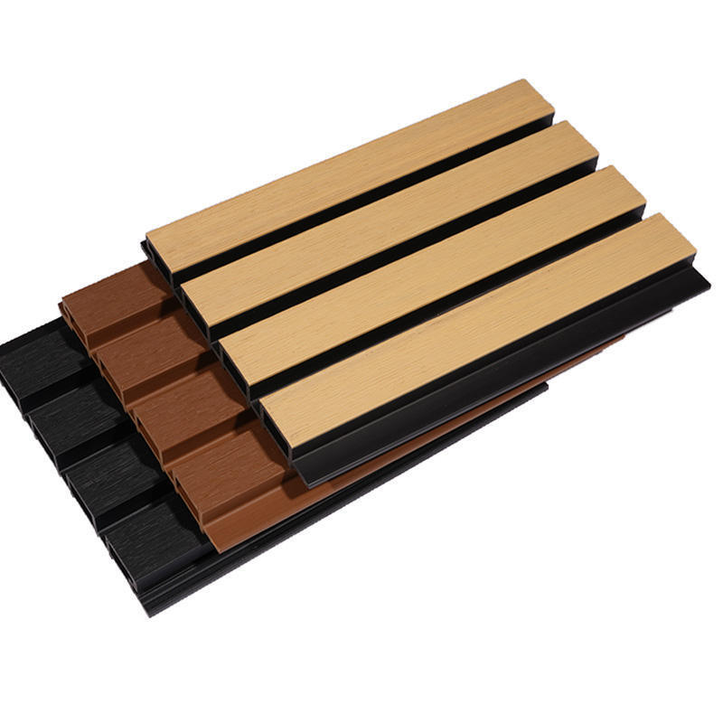 لوحة حائط خارجية حديثة من الخشب البلاستيكي المركب سهلة التركيب وتصميم كلاسيكي ومقاومة للماء للمساحات الخارجية