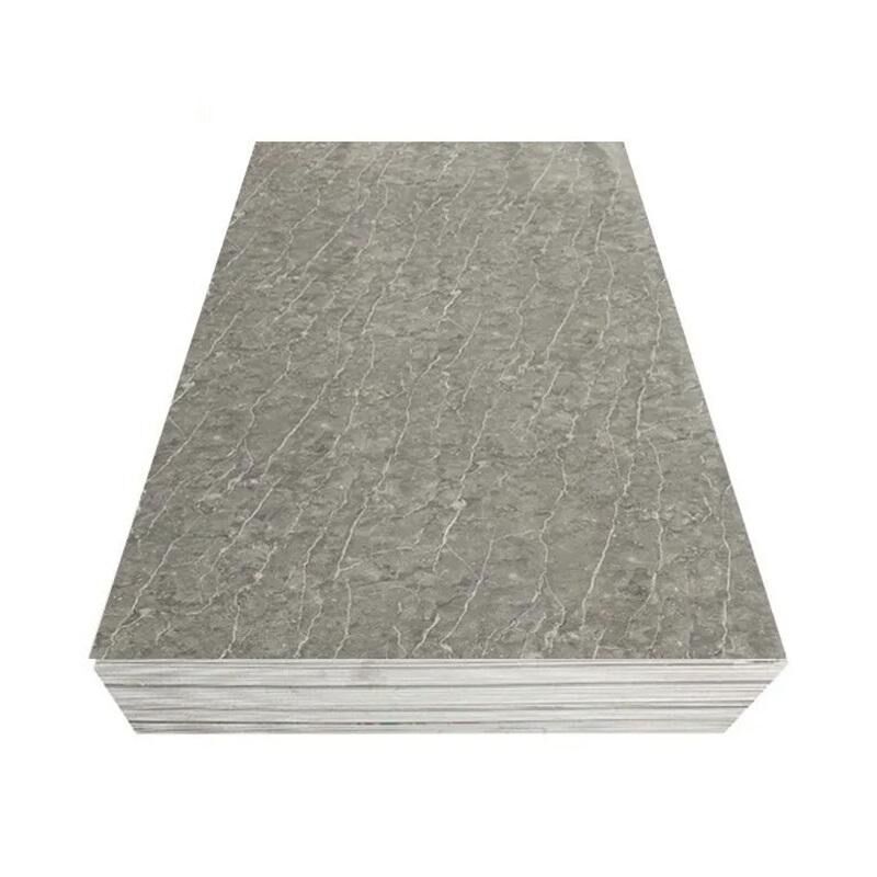 لوحة حائط PVC عالية الجودة بتأثير الرخام بالأشعة فوق البنفسجية مقاومة للرطوبة والماء WPC لتزيين الفنادق بأفضل الأسعار