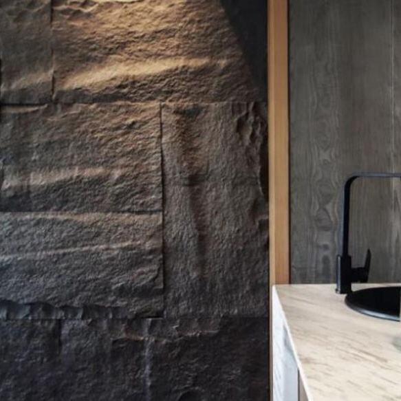 الوزن الخفيف التصميم الحديث البوليوريثين الزخرفي لوحة الحائط من حجر PU اللوحة الكبيرة للفنادق والاستخدام الداخلي مصنوعة في الصين