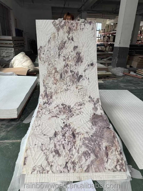 سلسلة MCM Soft التصميم الحديث مرنة صناعية صديقة للبيئة مضادة للحريق مضادة للماء شرائح كبيرة داخلية خارجية ديكور الجدار 3D