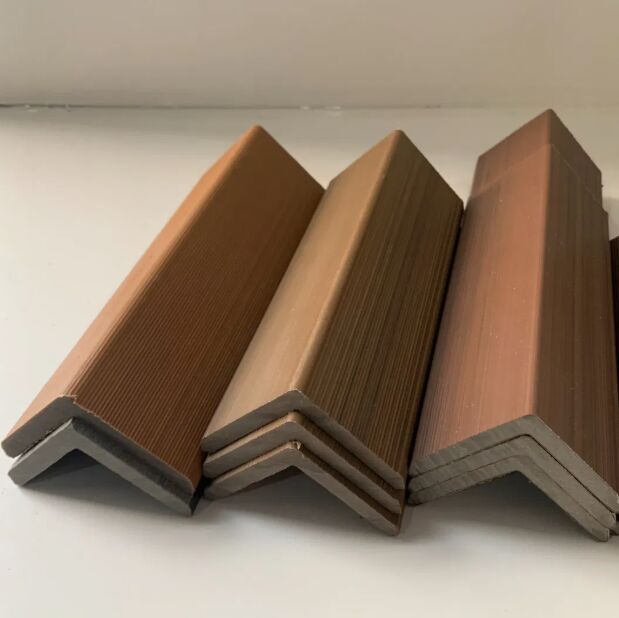 سعر المصنع WPC الملحقات الخارجية خط الزاوية الزاوية تغطية الشرائط الزاوية للطابق الخارجي ولوحة الجدار