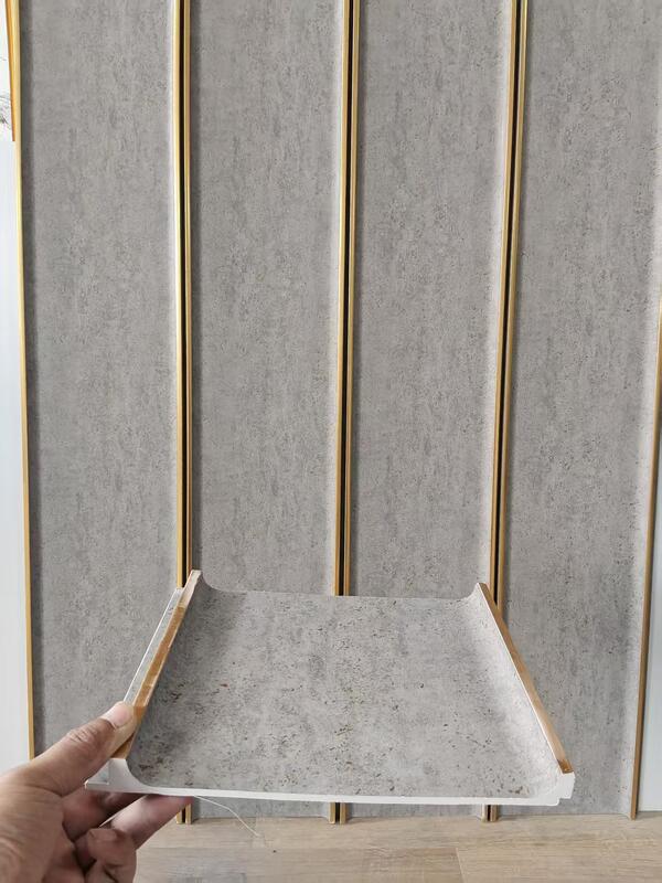 WPC Wall Panel Waterproof Decorative Board Durable Moisture Proof Easy Install and Clean for Indoor Wall Decoration