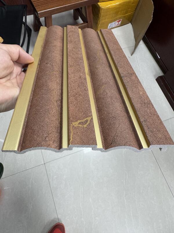 WPC Wall Panel Waterproof Decorative Board Durable Moisture Proof Easy Install and Clean for Indoor Wall Decoration