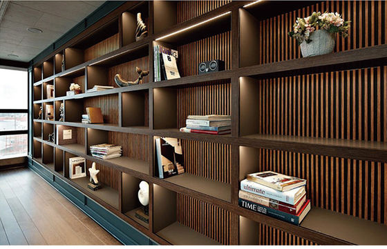 FSC خشبية الحبوب الداخلية WPC لوحة الحائط الرطوبة دليل على شعار مخصص