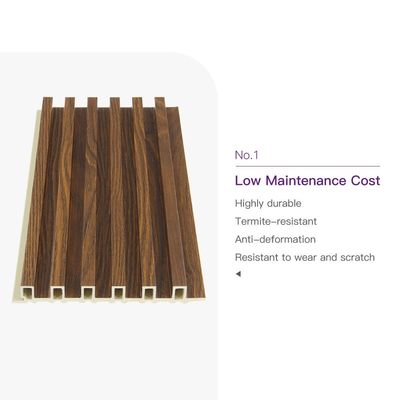 فندق سكني WPC الديكور الداخلي الخشبي ألواح الحائط الكبرى الديكورية WPC ألواح الحائط المزدوجة