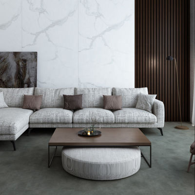 ألواح الحائط الصلبة المقاومة للنار البلاستيكية المقاومة للماء 1220 * 2440mm SPC مكتب الحائط السكني