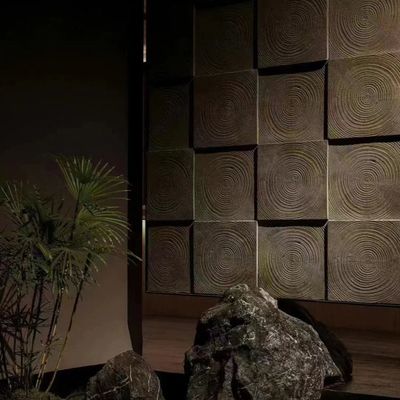 لوحة حجر PU خفيفة الوزن لوحة حجر البوليوريثين الاصطناعي 3D لوحة حائط