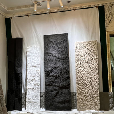 لوحة الحائط الحجرية الداخلية الخارجية من نوع PU لوحة الحجر الكبيرة من نوع بوليوريثان