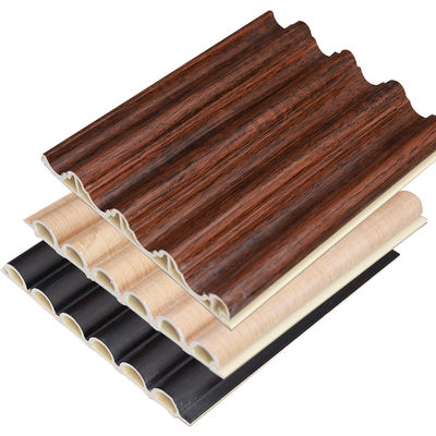مصنع ديكور داخلي الخشب البلاستيك المركب غطاء Pvc تغطية الحائط المزدوج Wpc لوحة الحائط الداخلية
