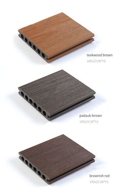 WPC البلاط الخارجي 3D المنسوجة الخشبية البلاستيكية المنسوجة السطح للحديقة