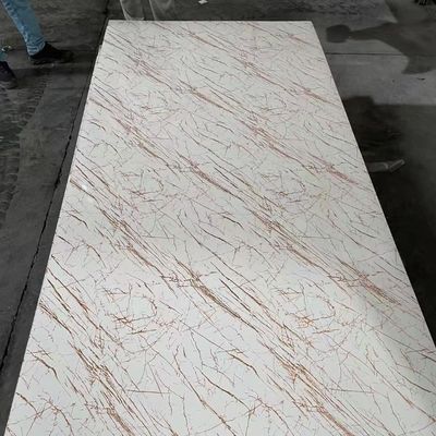 المصنع الصيني 1220x2440mm 3mm Pvc الرخام UV طلاء لوحة الجدار