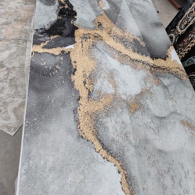 رغوة PVC عالية الكثافة 1220 * 2440 الرخام ورقة PVC UV ألواح UV مقاومة للماء