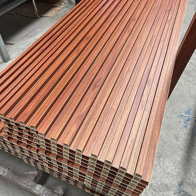 الجدار المجوف الداخلي الخشبية البلاستيكية المركبة تغطية WPC لوحة الحائط