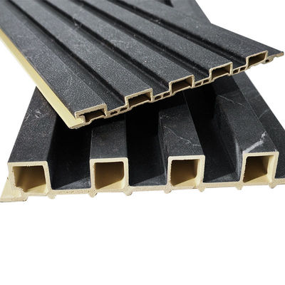 فن الداخلية الحديثة لوفر الزخرفية 3d اللوحات الجدارية Wpc المزدوجة للجدار أو السقف ولوحة تغطية Pvc في الداخل