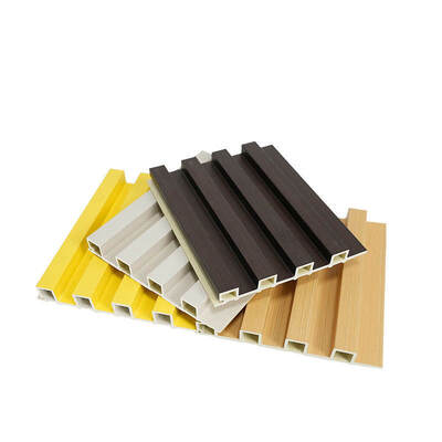 لوحة خارجية من الخشب البلاستيكي المركب بتصميم عصري، لوح خارجي، مركب، ثلاثي الأبعاد، لتكسية الجدران الخارجية